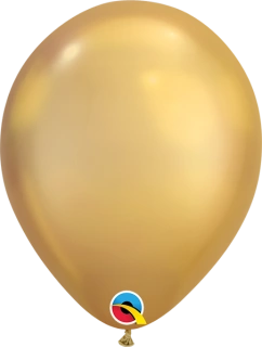 Balónek Qualatex CHROME 18cm - zlatý 100ks
