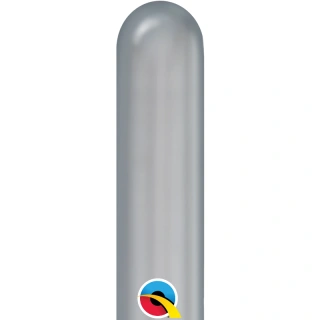 Q260 Balónek (152cm:5cm) CHROME stříbrný (100ks/bal)