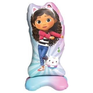 Fóliový stojící balónek Gábinin kouzelný domek 104cm