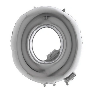 Foliové písmeno Q stříbrné 102 cm