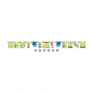 Party banner - nápis Sponge Bob Best Day Ever 320 cm