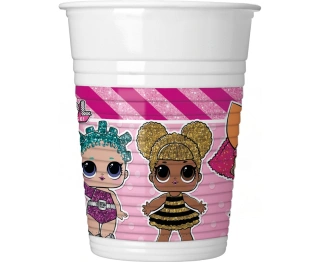 Kelímky plastové LOL surprise 8ks