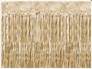 Zlatý matný party závěs 90 x 250 cm
