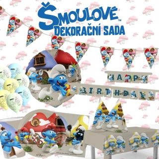 Dekorační sada Šmoulové
