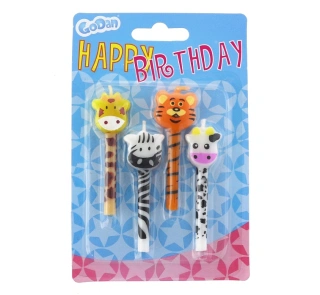 Svíčka dortová se zvířátky ze ZOO