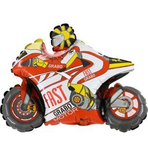 Fóliový balónek MINI Motorka Červená 35cm
