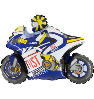 Fóliový balónek MINI Motorka Modrá 35cm