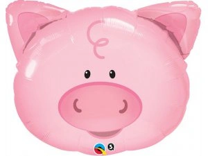 Fóliový balónek MINI Prasátko Hlava 35cm