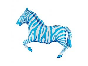 Fóliový balónek MINI Zebra Modrá 35cm