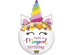 Fóliový balónek Jednorožec - Kouzelné narozeniny 84cm
