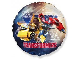 Fóliový balónek Kruh - Transformers přátelé 46cm