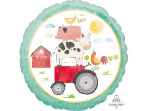 Fóliový balónek Kruh - Farma Party 45cm