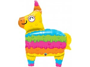 Fóliový balónek Piňata Duhová 86cm