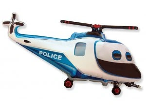 Fóliový balónek Helikoptéra Policejní 57cm x 96cm 