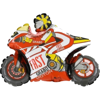 Fóliový balónek Motorka Červená 70cm x 84cm