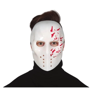 Halloweenská krvavá hokejová maska