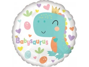 Fóliový balónek Kruh - Babysaurus 43cm