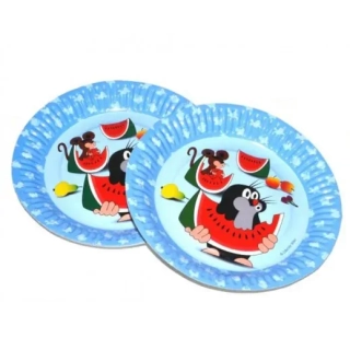 Party papírové talířky Krteček 18 cm 6 ks