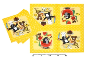 Party papírové ubrousky Krteček a kamarádi 12 ks