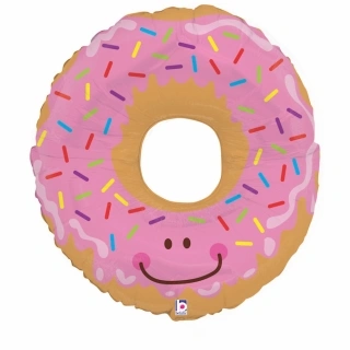 Fóliový balónek Donut s úsměvem 76cm
