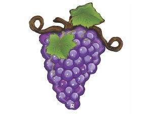 Fóliový balónek Hrozen Fialový Link 79cm