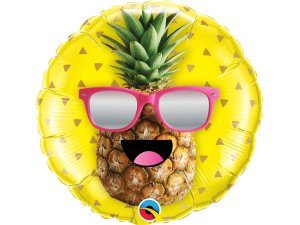 Fóliový balónek Kruh - Pan COOL Ananas 45cm