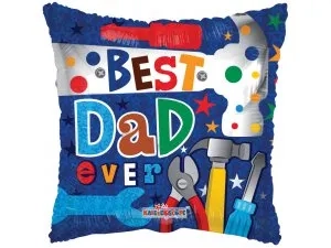 Fóliový balónek Polštář - Nářadí nejlepší táta 46cm