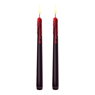 Černé krvácející svíčky 2ks