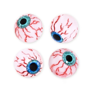 Halloweenská dekorace oční bulvy svítící ve tmě 4 ks