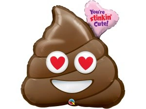 Fóliový balónek Zamilované Emoji 78cm