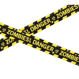 Halloweenská dekorace Výstražná páska Zombie Danger 6 m