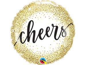 Fóliový balónek Kruh - Cheers! 45cm