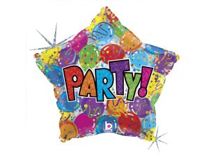 Fóliový balónek Party Hvězda 46cm