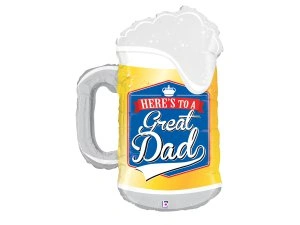 Fóliový balónek Pivo Skvělý Táta 86cm