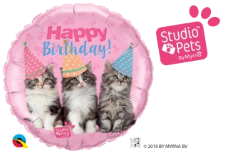 Plastové tašky konfetové Happy Birthday 8ks