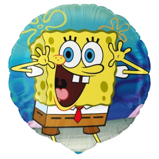 Fóliový balónek kruh Sponge Bob 45cm