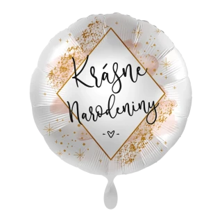 Fóliový balonek Krásne narodeniny SK 43 cm