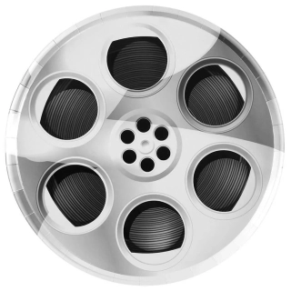 Papírové talíře Film 23 cm - Filmová noc 10ks
