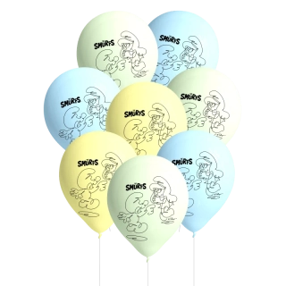 Latexové balonky Šmoulové 8ks