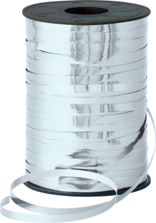 Stuha metalická stříbrná 5mm x 250m