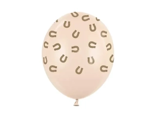 Latexové balonky s potiskem podkovy 30cm - 6ks