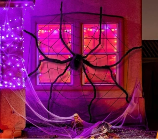 Dekorace na Halloween Pavouk s pavučinou 200 x 150 cm