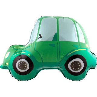Fóliový balonek zelené auto 68cm