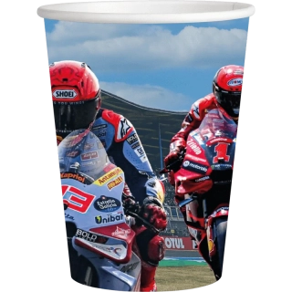 Papírové kelímky Moto GP 250ml - 8ks