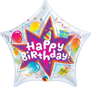 Bublina hvězda - Párty narozeniny 56cm