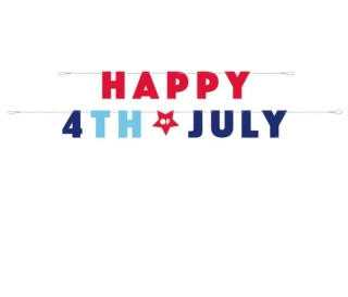 Závěsný baner Happy 4th of July 2,6m