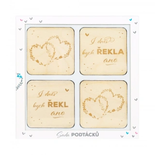 Sada svatebních podtácků