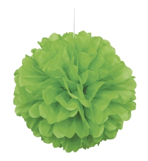 Dekorační závěsný pom pom zelený, 40cm