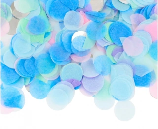 Konfety kolečka papirovo-fóliové barevný mix 15g