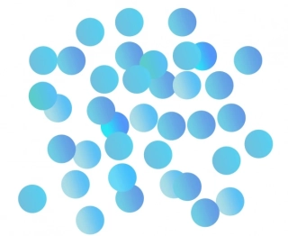 Konfety papírové ,,kolečka" 1.5 cm modrá 18g